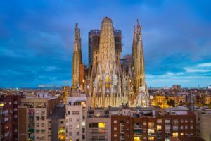 Sagrada Familia cathedral in Barcelona, Spain Sagrada Familia cathedral in Barcelona, Spain